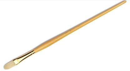 Raphael D'Artigny Interlocked White Bristle Brush, Filbert, 02 - size: 2