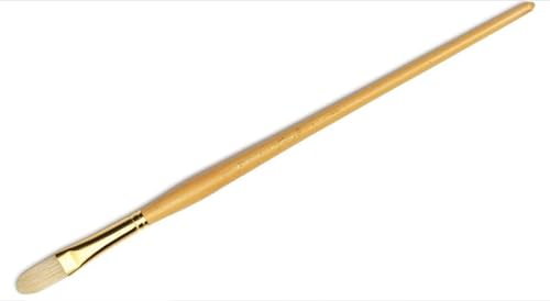 Raphael D'Artigny Interlocked White Bristle Brush, Filbert, 02 - size: 2