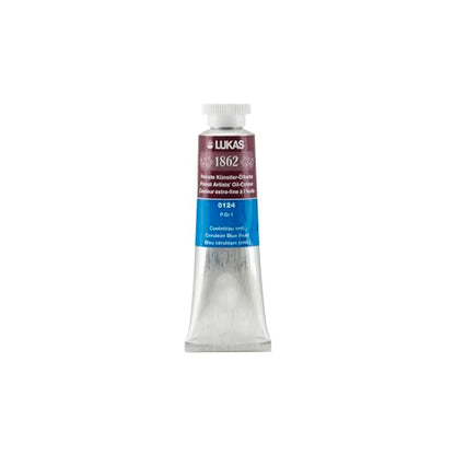 Lukas 1862 Professional German Oil Paint, Cerulean Blue Hue 37 mL - w/Beeswax & Non-Yellowing Sunflower Oil, Short Drying Time, Smooth, Outstanding Lightfastness - color: Cerulean Blue Hue, size: 1.25 Fl Oz (Pack of 1)