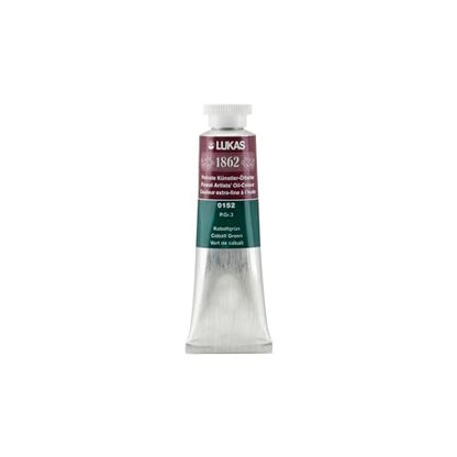 Lukas 1862 Professional German Oil Paint, Colbalt Green 37 mL - w/Beeswax & Non-Yellowing Sunflower Oil, Short Drying Time, Smooth, Outstanding Lightfastness - color: Colbalt Green, size: 1.25 Fl Oz (Pack of 1)