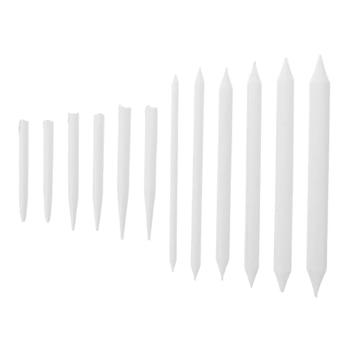 ARTIBETTER 36pcs Double-ended Paper Blending Stumps for Artists, Sketching and Drawing Blending Tools, 12 Sets of Tortillion Smudging Sticks for Student and DIY Art Supplies