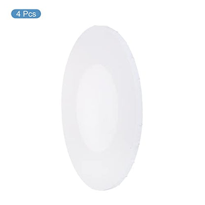 PATIKIL Paint Canvases Panel for Painting, 4 Pack 8x12 Inch Oval Wood Frame Stretched Blank Art Board Panels for Acrylic, Oil, Tempera Painting, White - size: 8x12 Inch