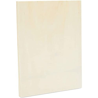 Bright Creations Unfinished Wood Frames for Canvas Paintings - 9 x 12 & 11 x 14 in, 6 Pack, Brown, Traditional - Multi Pack Wood Art Boards for Panel Painting & Wall Decor