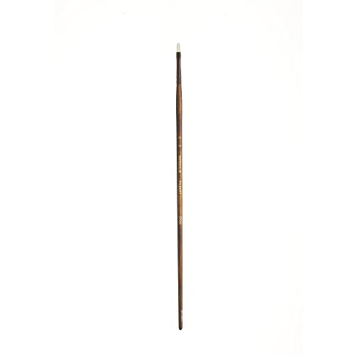 Willow Wolfe Seneca Series 1700 Filbert Brush Size 0 – Premium Vegan Synthetic Paintbrush for Acrylic, Oil & Water-Mixable Oils - size: 0