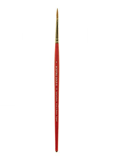 Winsor & Newton Sceptre Gold II Series 101 Short Handle Brush - Round #8 - size: #8, style: Round