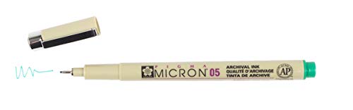SAKURA PIGMA MICRON, PACK OF 4 ESSENTIAL COLORS, BLACK+RED+BLUE+GREEN, (05) - size: 4 Count (Pack of 1)