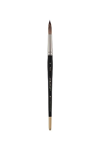 New York Central Oasis Synthetic Brush - Round #12 - Handmade in Germany, Professional Watercolor Brushes with Ergonomic Handle, Soft, Absorbent Bristles for Artists - size: Round #12