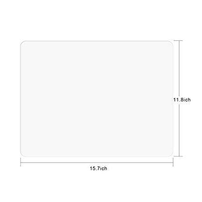 Silicone Placemats, Food-Grade Non-Slip Waterproof, Dining, Stain Resistant, Countertop Protector, Kitchen Counter Mat, Heat Resistant, Baking mat Dishwasher Safe (15.7x11.8Inch-4pack, Translucent) - color: Translucent, size: 15.7x11.8Inch-4pack