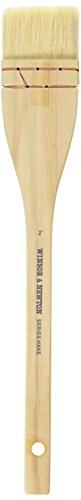 Winsor & Newton 5245200 Hake Wide Flat Wood Handle Brush - 2 inch - size: 2 inch, style: Hake Wide Flat