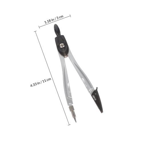 Artibetter Design Drawing Tools Math Ruler Tool Set with 15cm Triangle Ruler and Compass, 20pcs Drafting Supplies for Students and Office Use