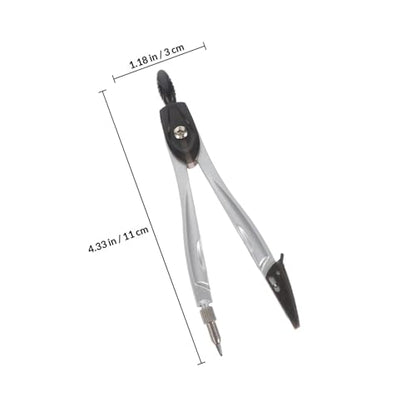 Artibetter Design Drawing Tools Math Ruler Tool Set with 15cm Triangle Ruler and Compass, 20pcs Drafting Supplies for Students and Office Use