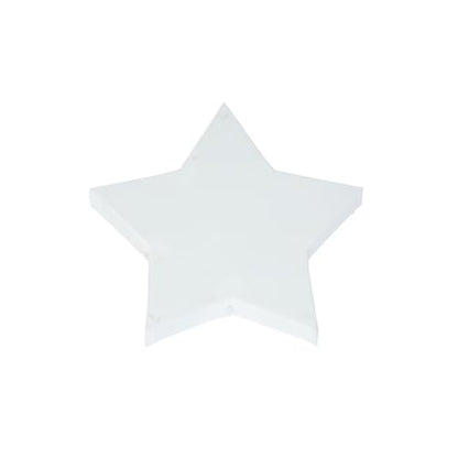 Colorations 8" x 8" Star Shaped Canvas - Set of 10