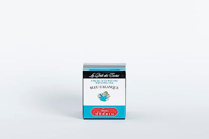Jacques Herbin 13014T - 30ml Bottle of Ink for Fountain Pens and Rollerball Pens - Bleu Calanque - color: Turquoise, size: 1 fl oz