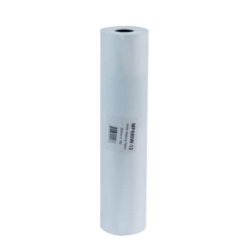 High Teck Products White Guard MP680W-12 Premium Masking Paper, 12 in W x 180 ft L, 24 lb Basis