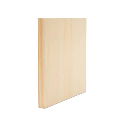 Small Square Wood Canvas 6 x 6 x 3/4-inch, Pack of 4 Unfinished Wood Frames, Blank Wooden Signs for Crafts & Home Decor, by Woodpeckers - size: 6 x 6