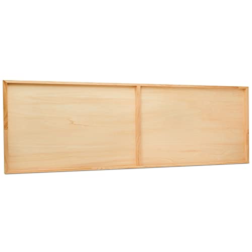 Narrow Wood Canvas 12 x 36 x 3/4-inch Wooden Sign Blanks with Frame for Panoramic Style Photo Display, by Woodpeckers - size: 12 x 36