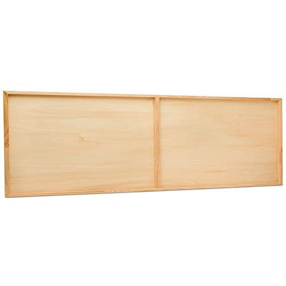 Narrow Wood Canvas 12 x 36 x 3/4-inch Wooden Sign Blanks with Frame for Panoramic Style Photo Display, by Woodpeckers - size: 12 x 36
