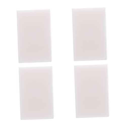 Housoutil 4Pcs Professional Rubber Carving Blocks for DIY Crafts Rubber Stamp Tools with Smooth Edges for Printmaking and Engraving Projects Each