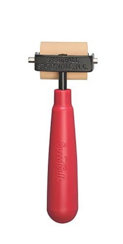 Speedball Soft Rubber Brayer, 1.5-Inch - Roller For Printmaking, Gel & Block Printing and Crafting - Made in USA - size: 1-1/2-Inch
