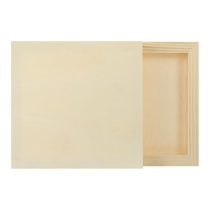 MECCANIXITY 2 Pack Wood Canvas Boards, 6x6 Inch Art Canvases Square Unfinished Wood Panel for Painting, Crafts, DIY Projects, Pouring Art - size: 6x6 Inch