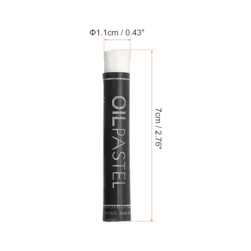 PATIKIL White Oil Pastels, 12Pcs Soft Oil Crayons Creamy Pastels Stick Art Supplies for Art Painting Drawing Blending Graffiti for Artists Beginners