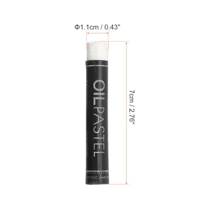 PATIKIL White Oil Pastels, 12Pcs Soft Oil Crayons Creamy Pastels Stick Art Supplies for Art Painting Drawing Blending Graffiti for Artists Beginners