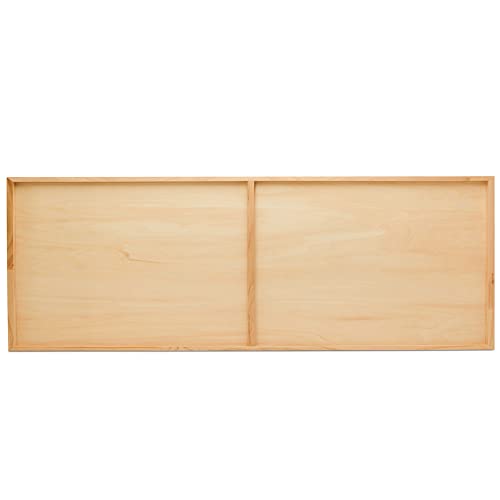 Narrow Wood Canvas 12 x 36 x 3/4-inch Wooden Sign Blanks with Frame for Panoramic Style Photo Display, by Woodpeckers - size: 12 x 36