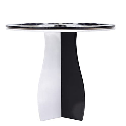 Makeup Brush Drying Rack 14 Holes Detachable Round Paint Brush Holder Display Stand Black White