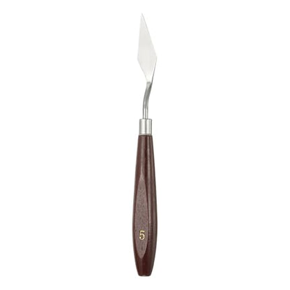 HARFINGTON Palette Knife Painting Tool 1.85 x 0.59 Stainless Steel Art Spatula Pallet Knives Scrapers Tools with Beech Wood Handle for Acrylic Oil Canvas Mixing Spreading, Red/Silver - size: 1.85" x 0.59"
