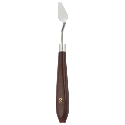 HARFINGTON Palette Knife Painting Tool 1.1" x 0.59" Stainless Steel Art Spatula Pallet Knives Scrapers Tools with Plastic Handle for Acrylic Oil Canvas Mixing Spreading, Red/Silver