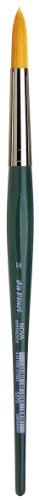 da Vinci Watercolor Series 5570 CosmoTop Nova Paint Brush, Round Synthetic with Short Green Handle, Size 14 (5570-14) - size: Size 14, style: Round Esagonal