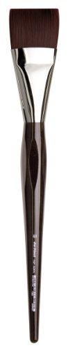 da Vinci Oil & Acrylic Series 7385 Top Acryl Paint Brush, Bright Red/Brown Synthetic with Long Ergonomic Handle, Size 26 (7385-40) - size: Size 26, style: Bright Brown Long
