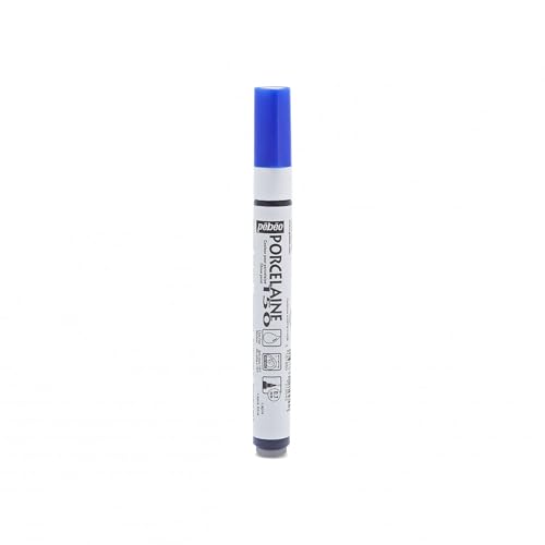 Porcelaine 150 Assorted China Paint Fine Tip Markers - Lapis Blue, DIY Arts & Crafts Supplies, Fun for Kids, Heat-Resistant Finish, Microwave & Dishwasher Safe Formula - color: Lapis Blue, style: Fine Tip Markers