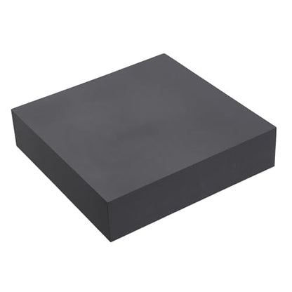 HARFINGTON Rubber Bench Block 4"x4"x1" Black Rubber Stamping Block Square Anti Vibration Pads for Jewelry Making Hammering Shaping Chasing Flattening Metals - size: 4"x4"x1"