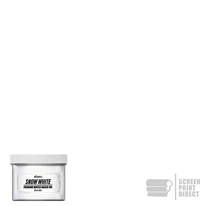 Ecotex® Screen Printing Ink Snow White (Gallon - 128oz.) - Water Based Snow White Fabric Ink, Silk Screen Paint - Screen Print Direct®, USA Made - color: Snow White, size: 128 fl oz