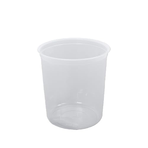 Cryfokt Disposable Paint Spray Gun Cup Liners and Lid System, 600ml 20 Ounce Kit with 50 Inner Cups Lids 2 Outer Cups Seal Ring 20 Plugs Adaptors PTFE Tape Mixing Stick for Automotive