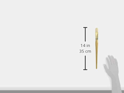 Raphael D'Artigny 3592 Interlocked White Bristle Brush, Filbert, 24 - size: 24