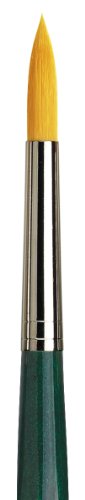 da Vinci Watercolor Series 5570 CosmoTop Nova Paint Brush, Round Synthetic with Short Green Handle, Size 10 (5570-10) - size: Size 10, style: Round Esagonal