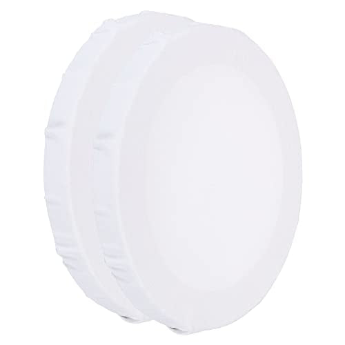 PATIKIL Paint Canvases Panel for Painting, 2 Pack 6x6 Inch Round Wood Frame Stretched Blank Art Board Panels for Acrylic, Oil, Tempera Painting, White - size: 6x6 Inch