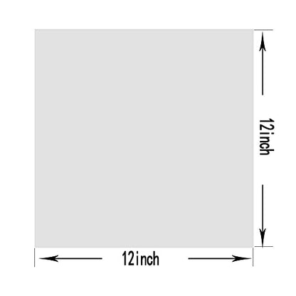 Arzok 38pcs 4mil Blank Stencil Material, Transparent- Make Your own Stencil, 4mil 38pcs, 12 inches x12 inches - size: 38pcs 4mil