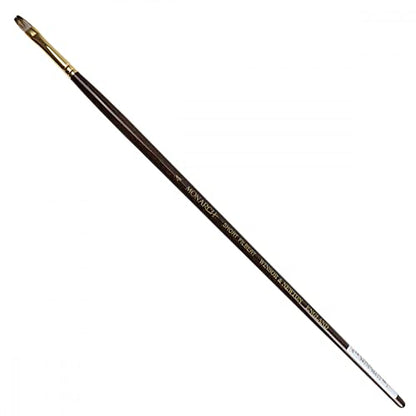 Winsor & Newton Monarch Short Filbert Long Handle Brush, Size 4 - size: #4, style: Short Filbert