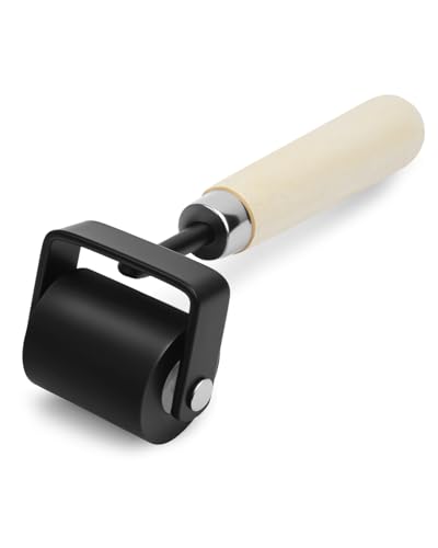 UCEC Brayer Roller for Printmaking – Wooden Handle Durable Wood Glue Roller, Paint, Brayer Rollers for Crafting, Great for Gluing Application, Diamond Painting, Block Printing, 1 Pack (1.5 Inch) - color: 1.5 Inch-Wooden Handle