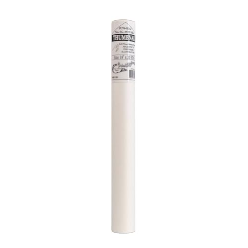 Borden & Riley 18" x 20 Yards #35C Sun-Glo Thumbnail Sketch Paper, 8 lb, White, 1 Roll Each (35WR182000) - color: White, size: 18" x 20 Yards