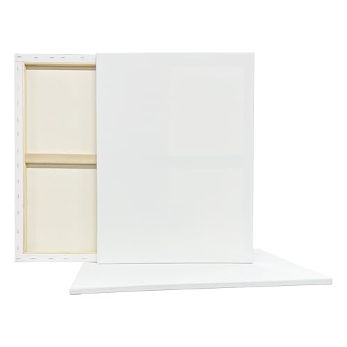 Artist's Loft 3 Count 18” x 24” Super Value Canvas Necessities - Acid Free Cotton Canvas for Paint, Acrylic, & Oils - 1 Pack - size: 18 x 24 inches
