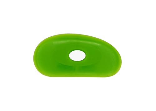 Creative Hobbies 2 Pack of Medium Firm Silicone Pottery Rib | Ceramic Sculpting Tool for Smooth Finishing and Removing Finger Marks - Essential Tool for Potters (Shape 1) - color: Shape 1