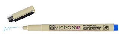 SAKURA PIGMA MICRON, PACK OF 4 ESSENTIAL COLORS, BLACK+RED+BLUE+GREEN, (02) - size: 1 Count (Pack of 4)