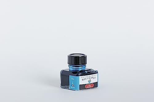 Jacques Herbin 13014T - 30ml Bottle of Ink for Fountain Pens and Rollerball Pens - Bleu Calanque - color: Turquoise, size: 1 fl oz