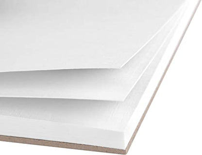 edding 30010 Postcard pad - White - 20 Sheets in A6 - Thick Painting Paper (300 GSM) - Canvas-Like Paper for Acrylic and Oil Paint, Acid-Free, Ideal for Professionals and Beginners - color: 03: A6 - White