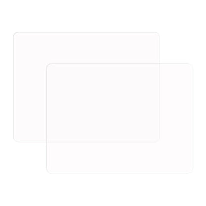 Silicone Placemats, Food-Grade Non-Slip Waterproof, Dining, Countertop Protector, Kitchen Counter Mat, Heat Resistant, Baking mat Dishwasher Safe - color: Translucent, size: 15.7 x 11.8 in - 2pcs (0.03 in)