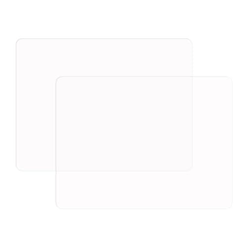 Silicone Placemats, Food-Grade Non-Slip Waterproof, Dining, Countertop Protector, Kitchen Counter Mat, Heat Resistant, Baking mat Dishwasher Safe - color: Translucent, size: 15.7 x 11.8 in - 2pcs (0.04 in)